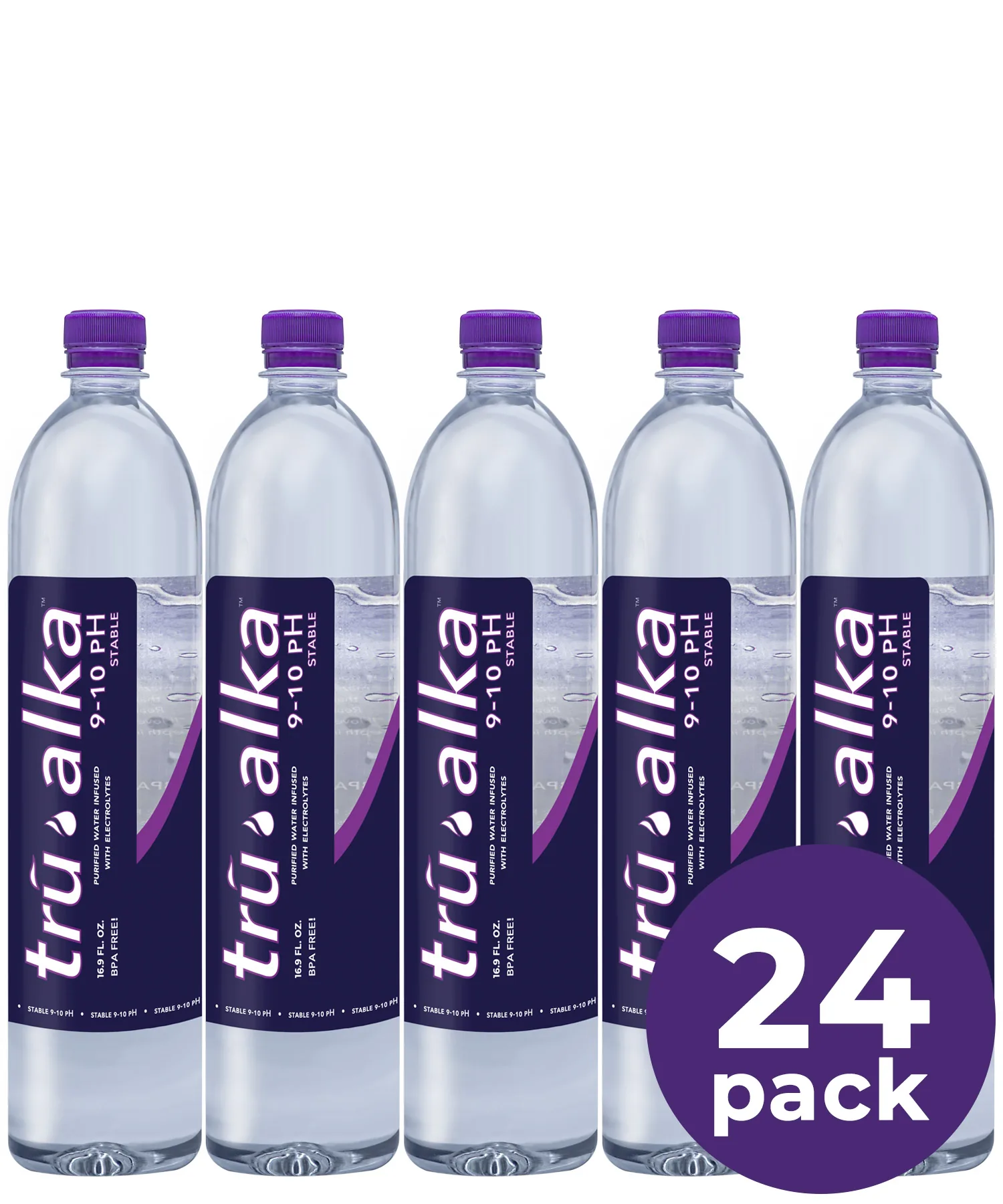 Case of "Tru" Alkaline Water (24 pack 16.9 oz.) image